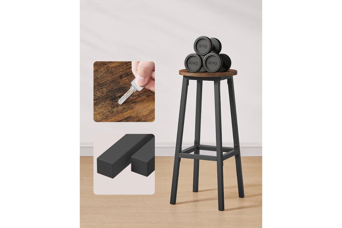Vasagle Bar Stools | Particleboard And Steel | 32 Cm Diameter X 74 Cm Height-4
