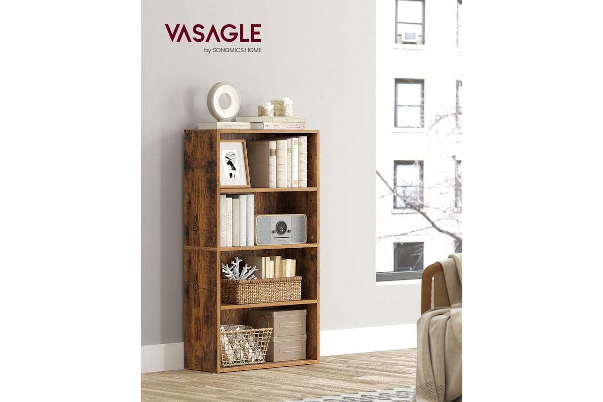 Vasagle Bookcase | Open Storage | Particleboard | 24 X 60 X 107.7 Cm-2
