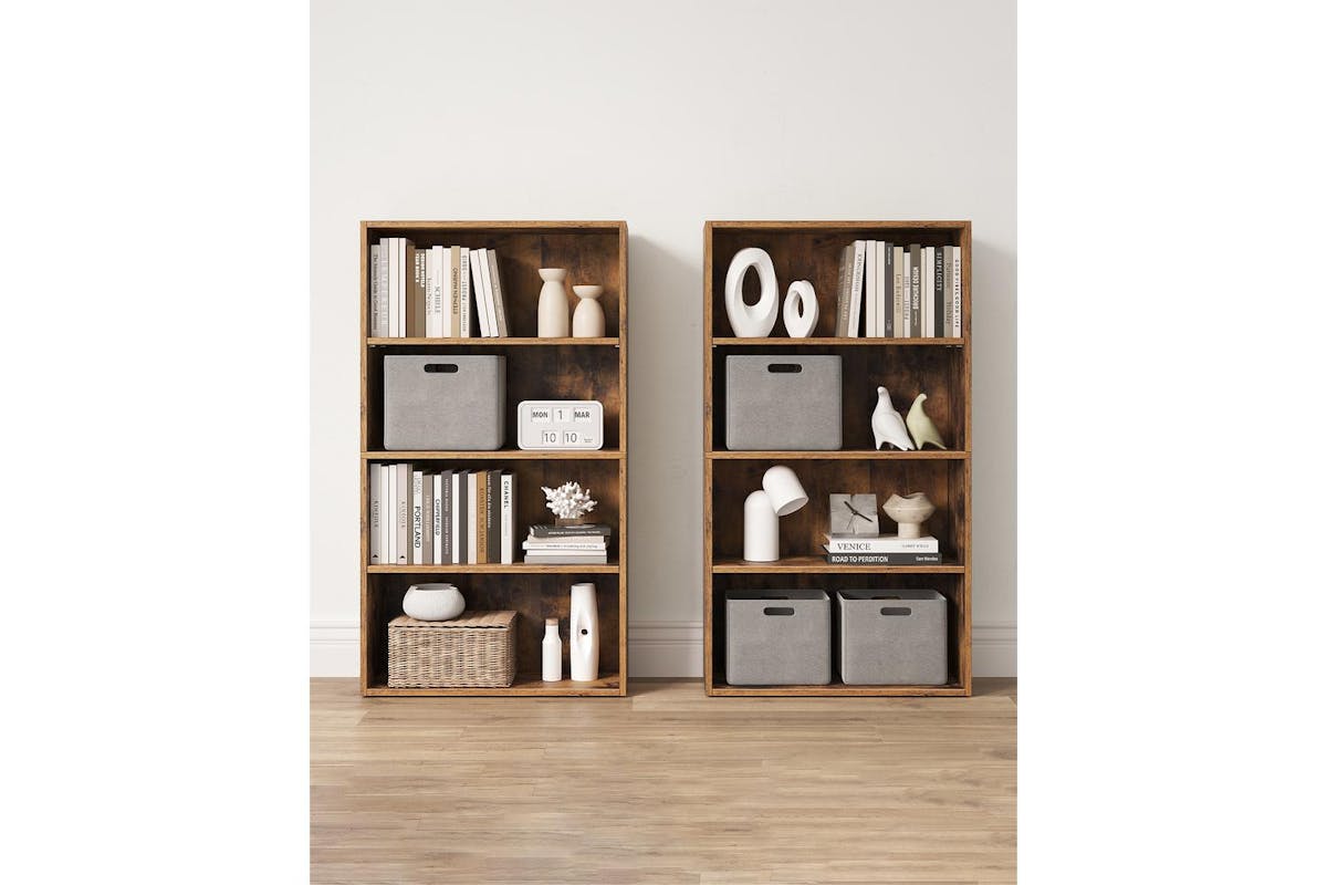 Vasagle Bookcase | Open Storage | Particleboard | 24 X 60 X 107.7 Cm-4