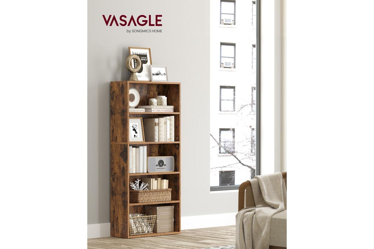 Vasagle Bookcase | Open Storage Shelf | Particleboard | 134.2 Cm-2