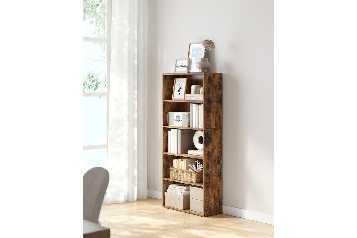 Vasagle Bookcase | Open Storage Shelf | Particleboard | 134.2 Cm-3