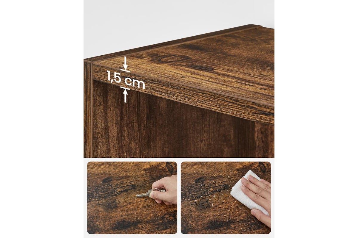Vasagle Bookcase | Open Storage Shelf | Particleboard | 134.2 Cm-7