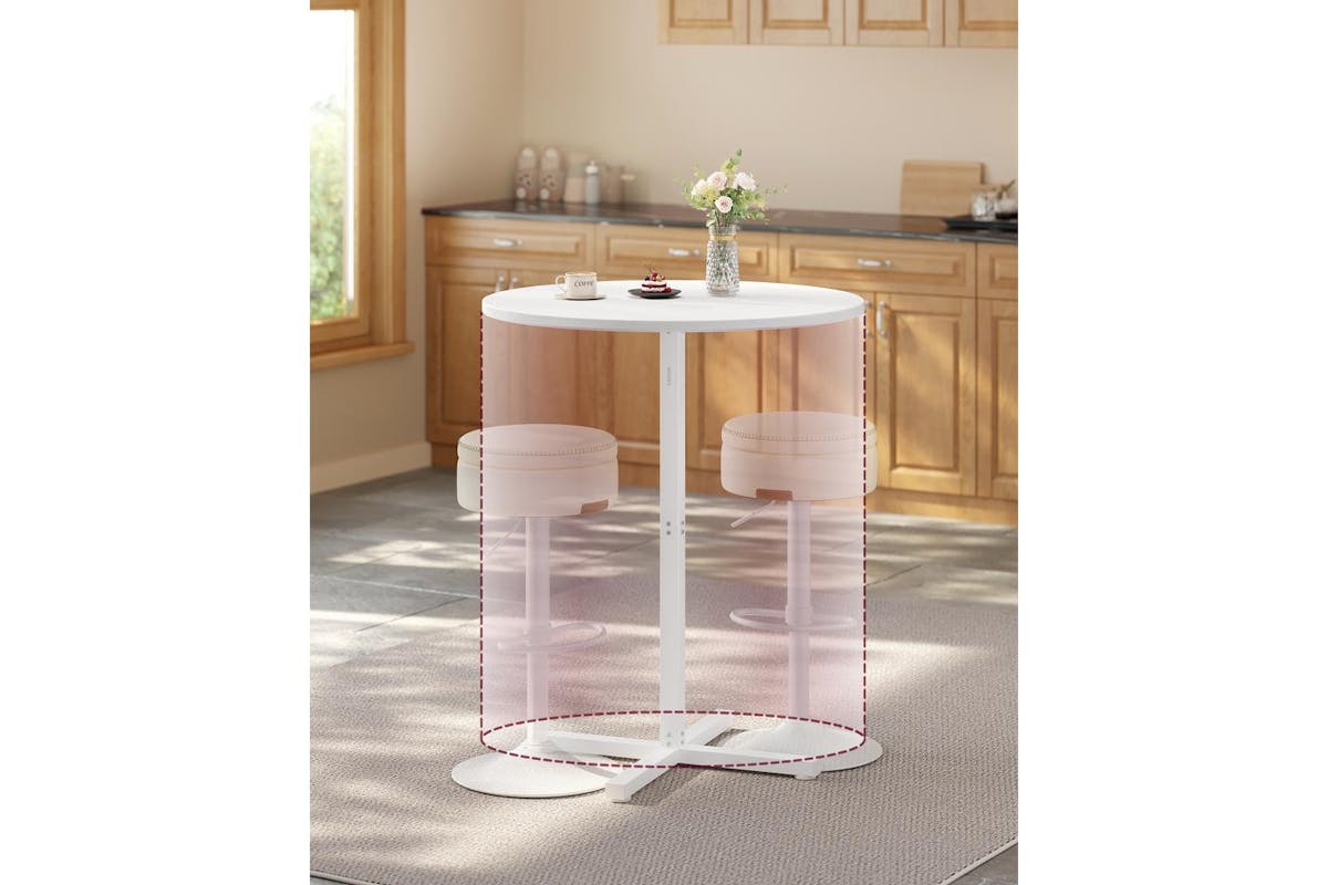 Bar Table | Bar Table | Particleboard And Steel | 60 X 60 X 104.5 Cm-4