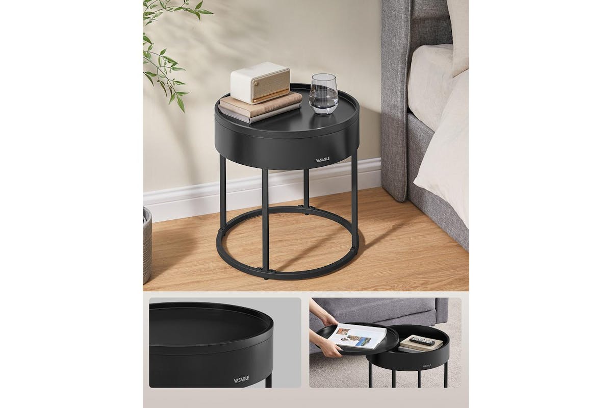 Coffee Table | Coffee Table | Mdf And Steel | 60 X 60 X 45 Cm-4
