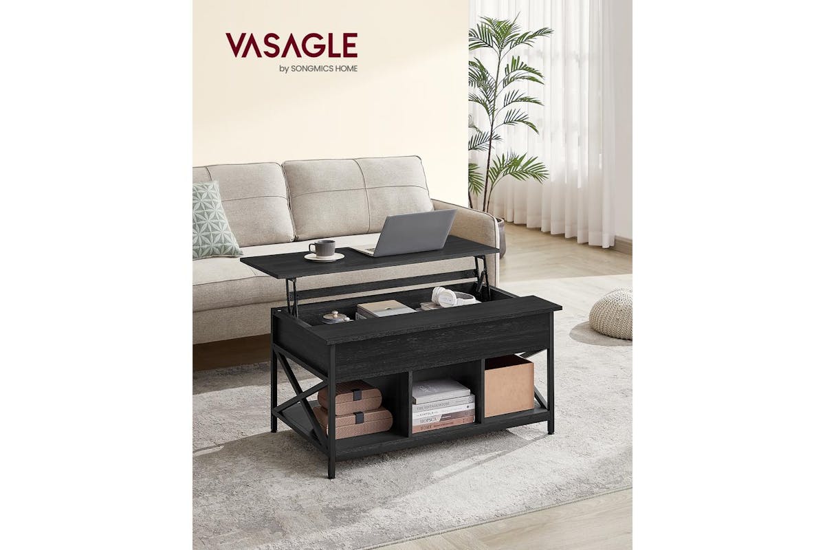 Coffee Table | Coffee Table | Particleboard And Steel | 60 X 100 X (48-62) Cm-2