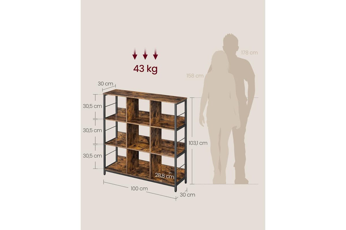 Bookcase | Bookcase | Particleboard And Steel | 100 X 30 X 103.1 Cm-7