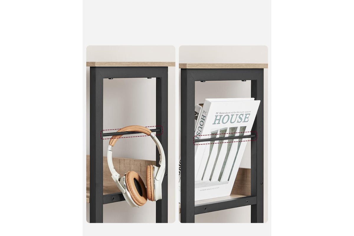 Vasagle Bookcase | Vintage Industrial | 9-cube Shelving Unit-4