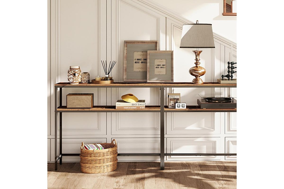 Console Table | Console Table | Chipboard And Steel | 100cm-8