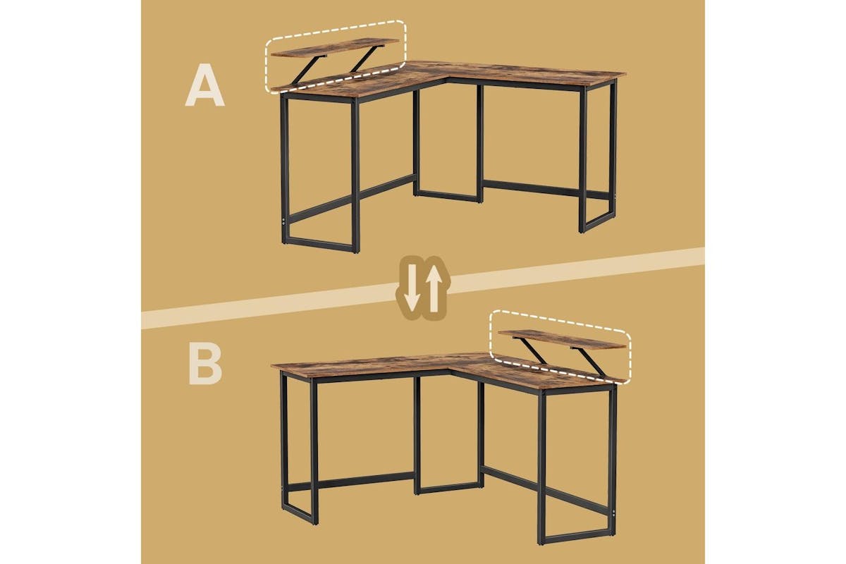 Vasagle Corner Office Desk | Black-6