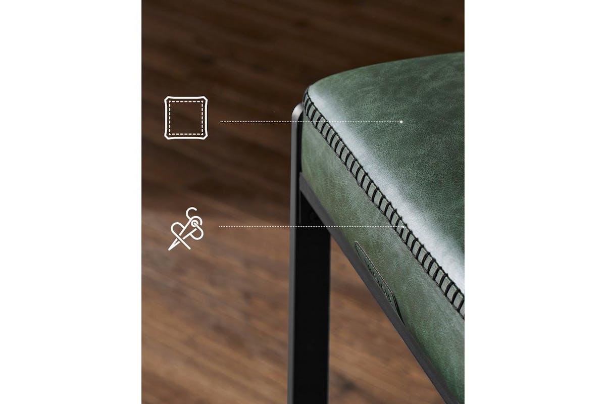 Vasagle Bar Stools | Synthetic Leather | Forest Green | Set Of 2-3