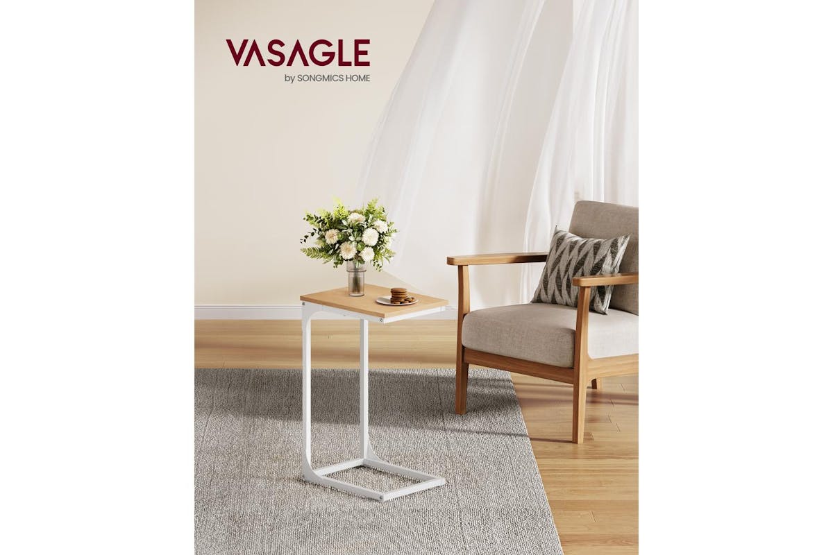 End Table | Side Table | Steel And Particle Board | 62 Cm-2
