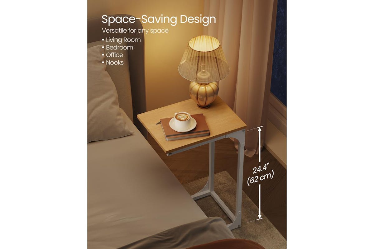 End Table | Side Table | Steel And Particle Board | 62 Cm-3
