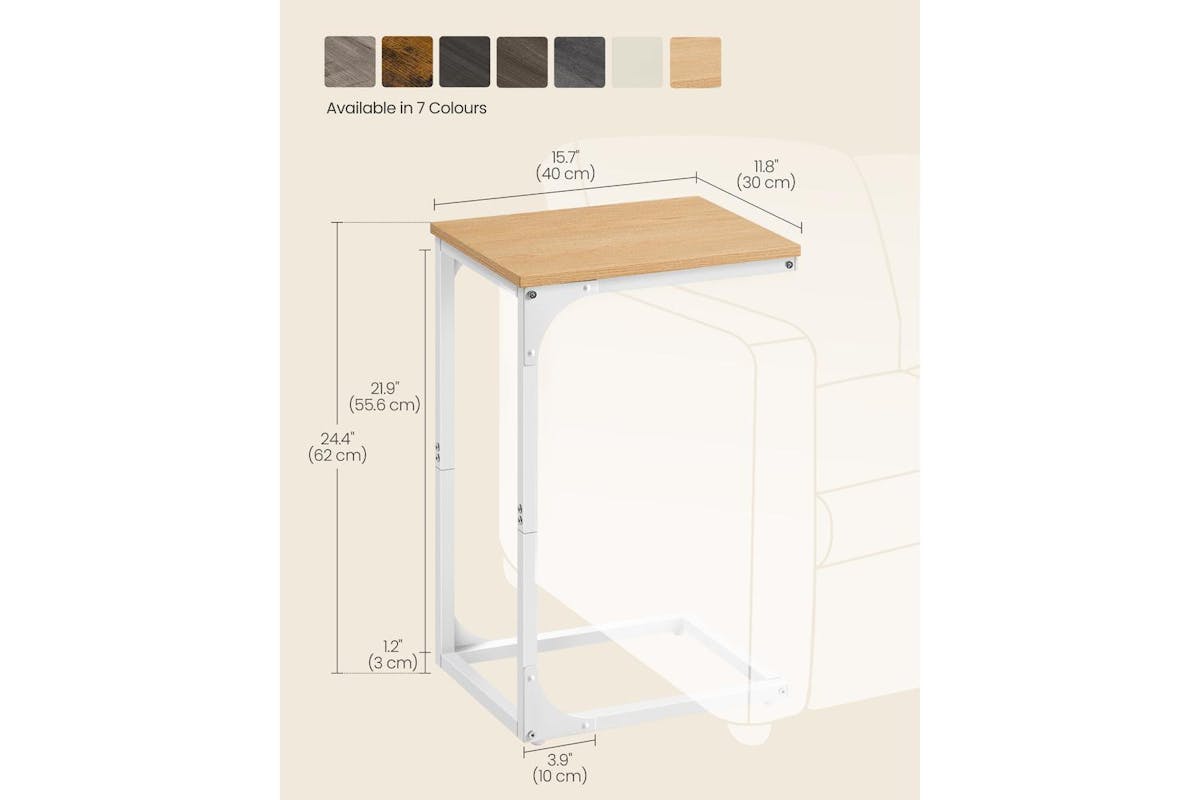 End Table | Side Table | Steel And Particle Board | 62 Cm-5