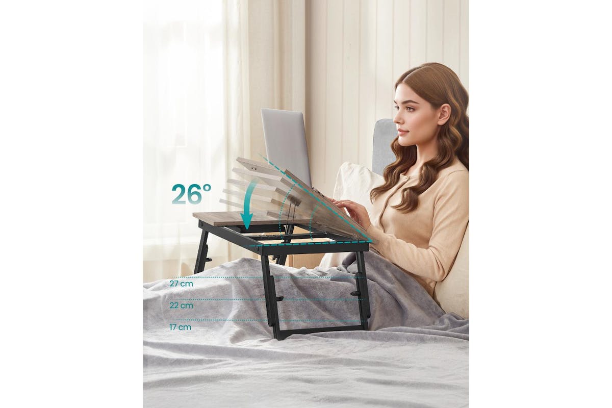 Laptop Desk | Laptop Table | Bamboo & Particle Board | 21.5 X 13.75 Inch-4