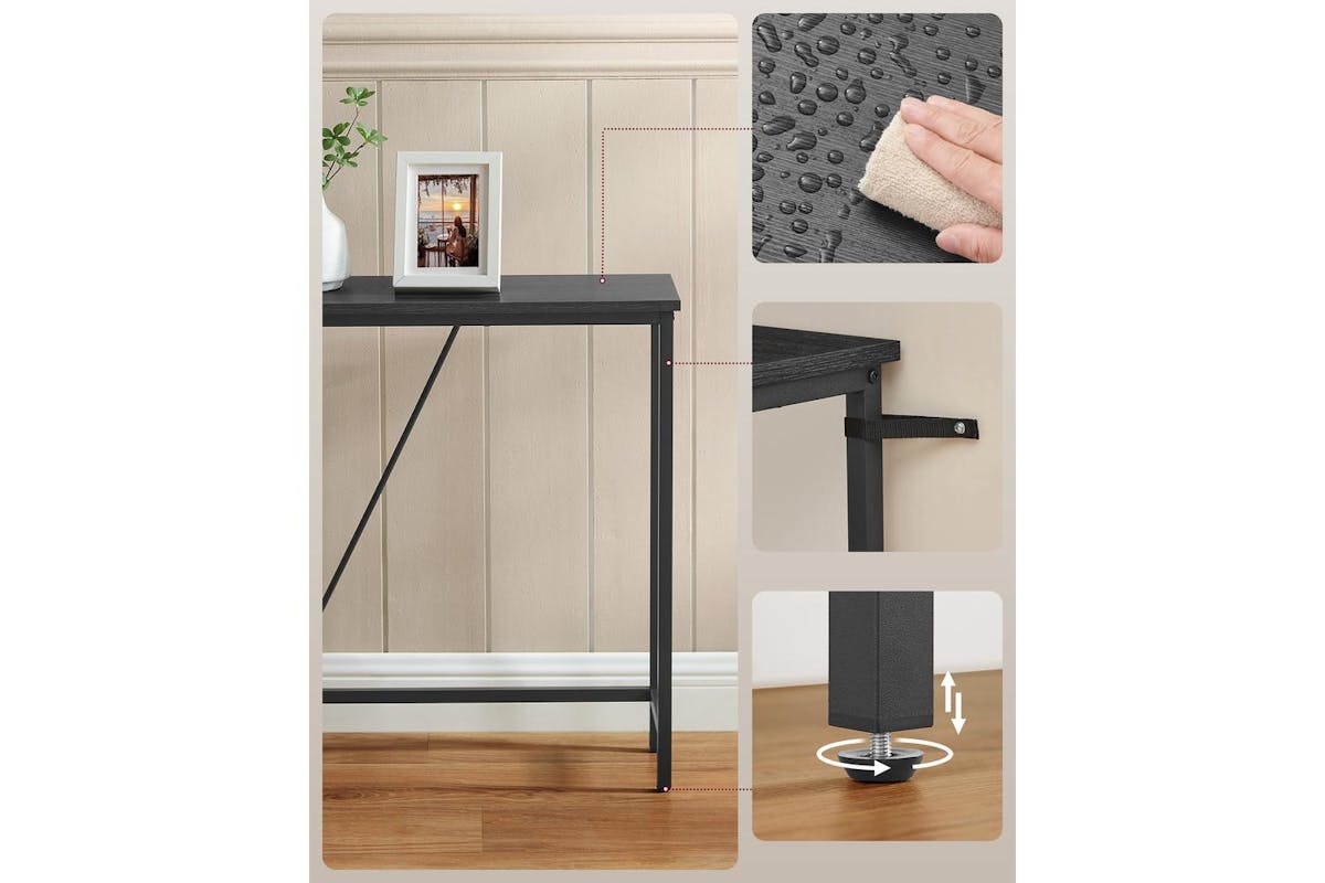 Console Sofa Table | Console Table | Particleboard And Steel | 120cm-4