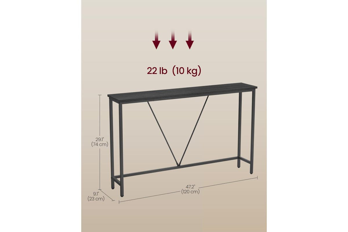 Console Sofa Table | Console Table | Particleboard And Steel | 120cm-5