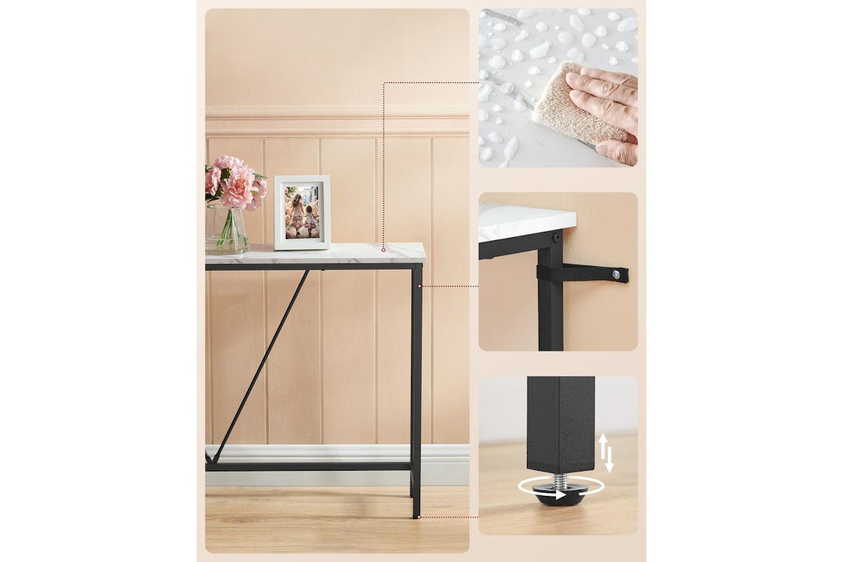 Console Sofa Table | Console Table | Particleboard And Steel | 120cm-4