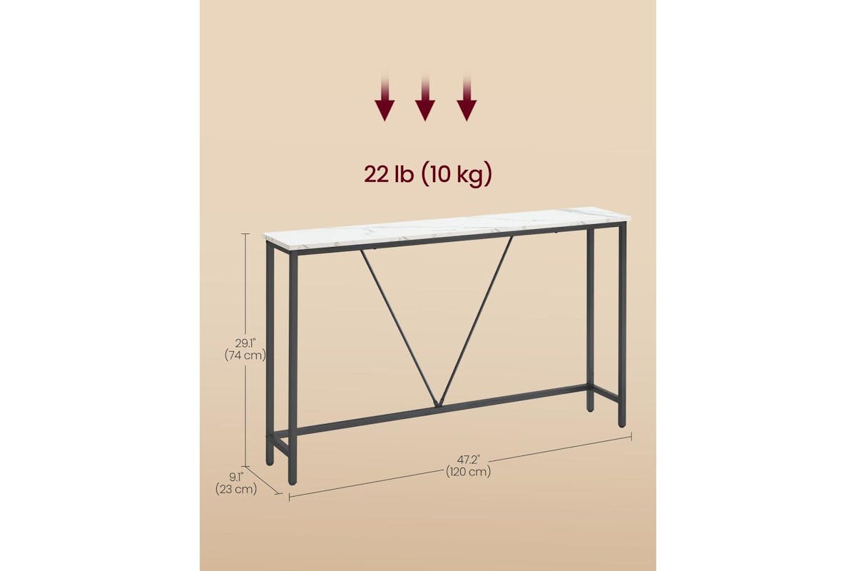 Console Sofa Table | Console Table | Particleboard And Steel | 120cm-5