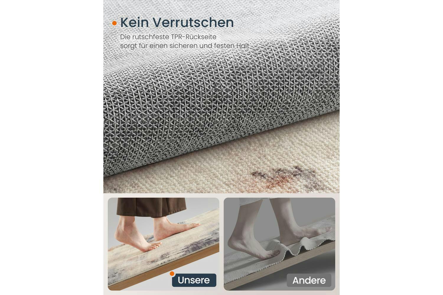 Songmics | Modern Abstract Rug | Multicolour | 90 x 150 cm-4