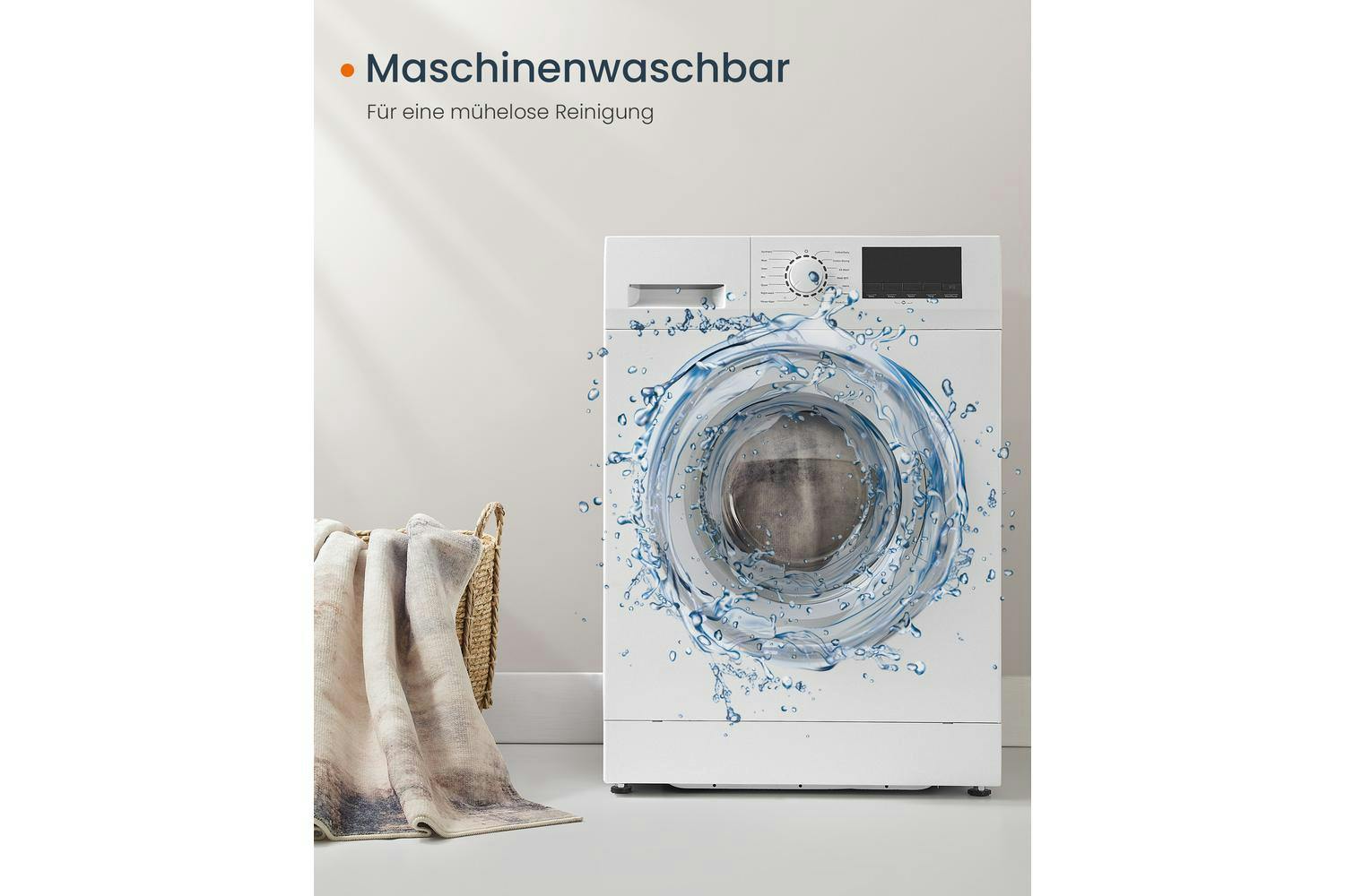 Songmics | Modern Abstract Rug | Multicolour | 90 x 150 cm-5