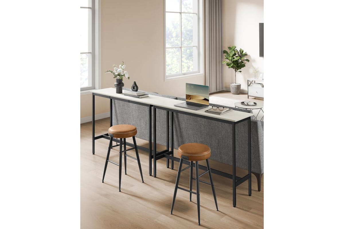 Vasagle Bar Table | Industrial Style | Alloy Steel & Wood Chipboard | 120 X 90 X 40 Cm-3