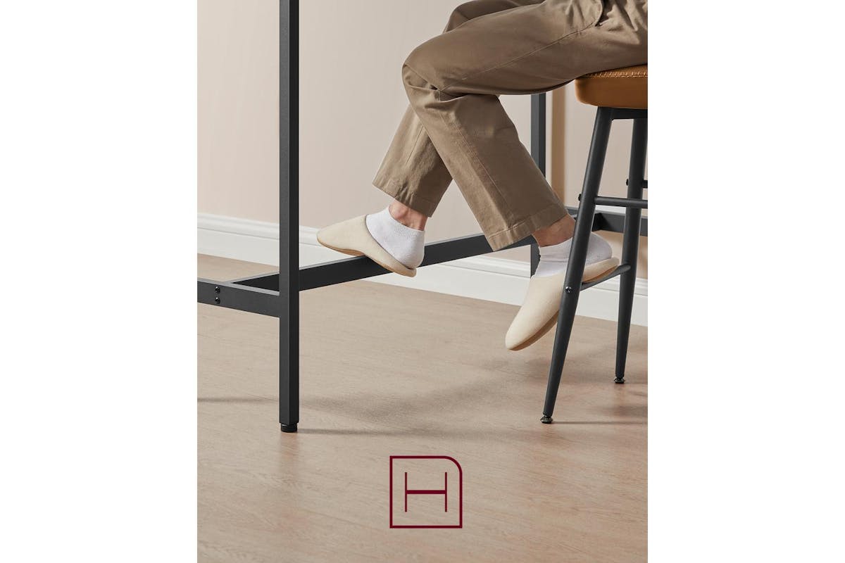 Vasagle Bar Table | Industrial Style | Alloy Steel & Wood Chipboard | 120 X 90 X 40 Cm-5