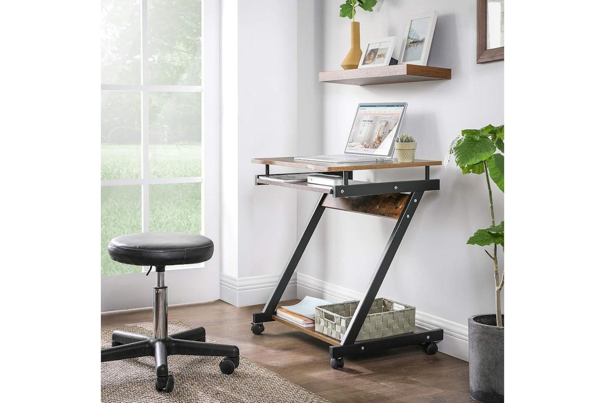 Computer Desk | Home Office Desk | Steel And Chipboard | 60 X 48 Cm-2