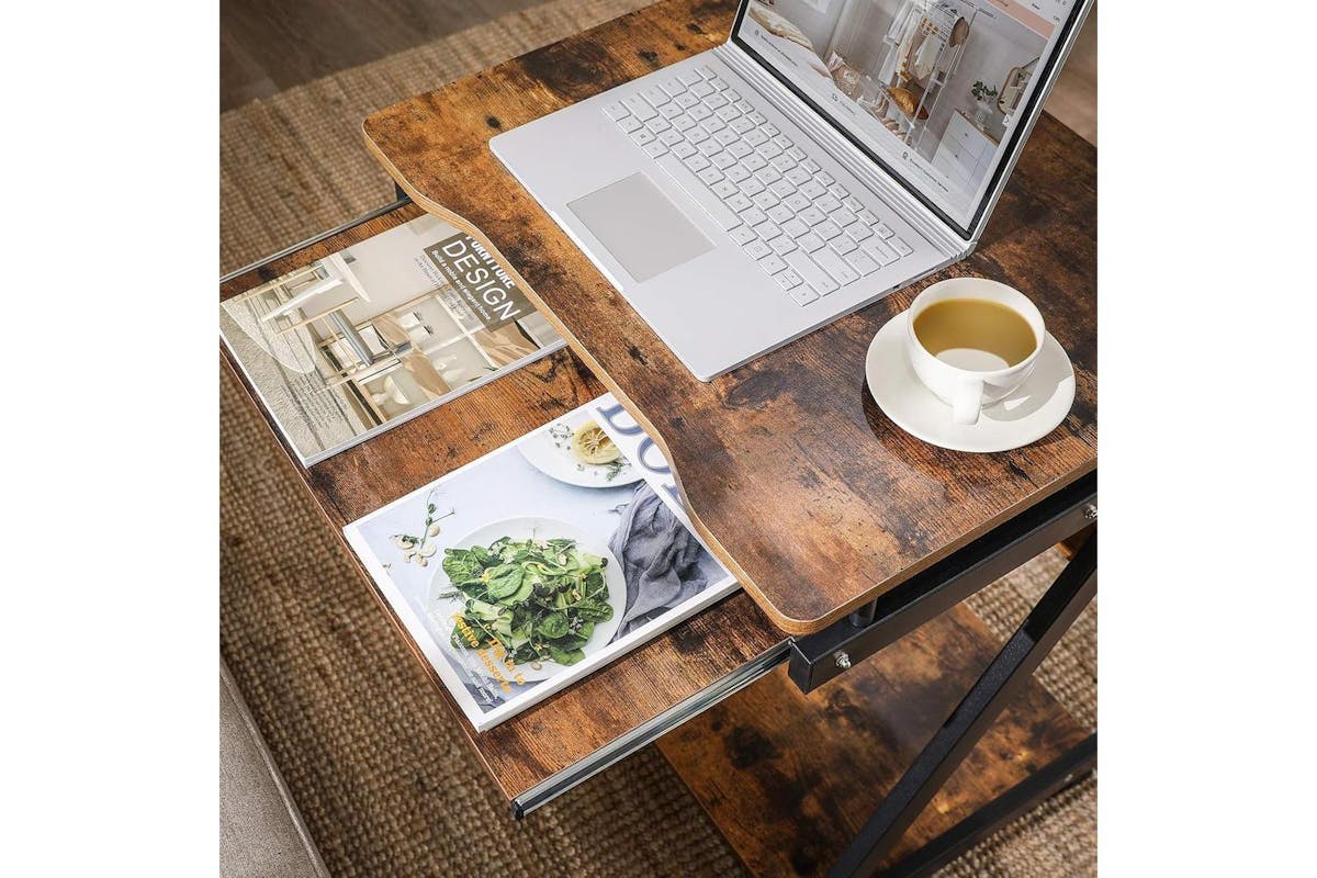 Computer Desk | Home Office Desk | Steel And Chipboard | 60 X 48 Cm-7
