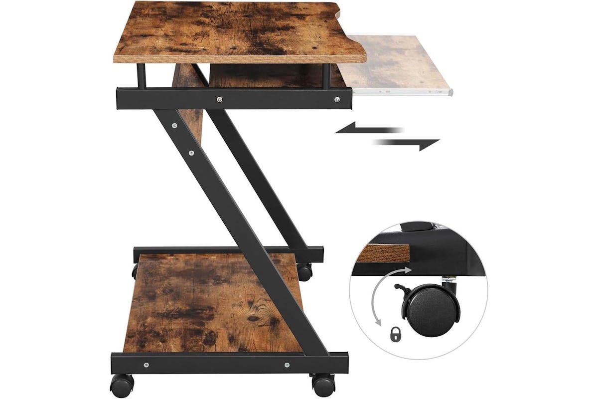 Computer Desk | Home Office Desk | Steel And Chipboard | 60 X 48 Cm-4