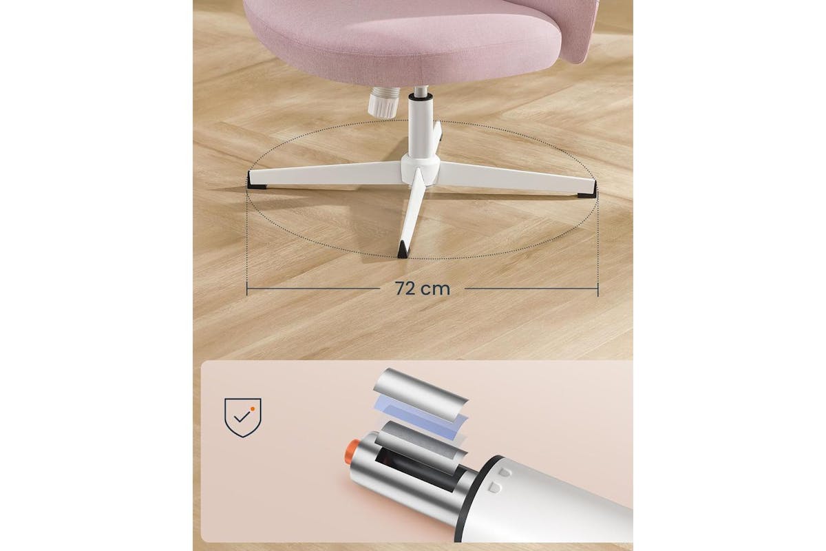 Office Chair | Office Chair | Cotton-linen Fabric | Extra Wide Seat-5
