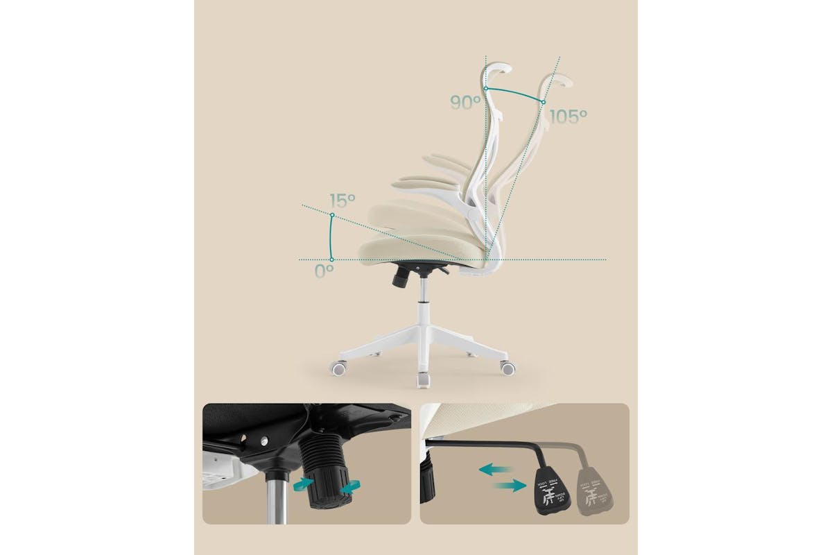 Office Chair | Office Chair | Alloy Steel Polyurethane | 71 X 71 X 119 Cm-5