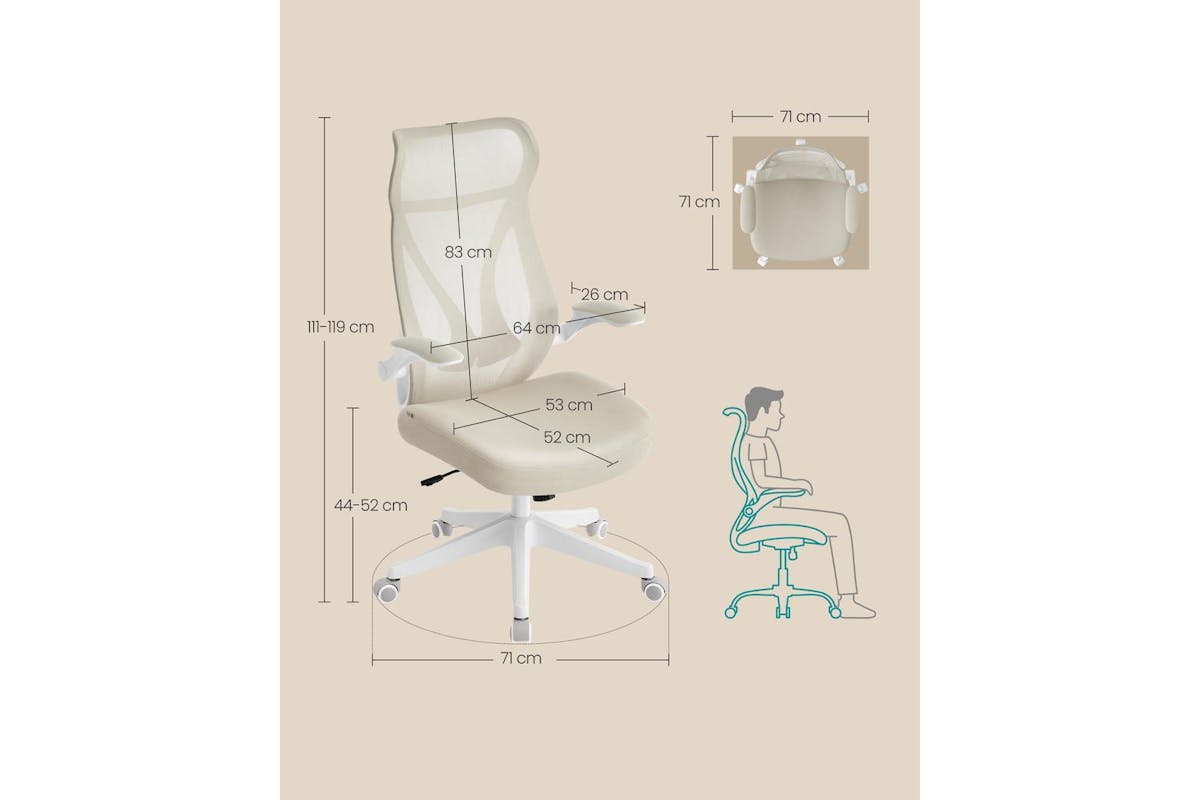 Office Chair | Office Chair | Alloy Steel Polyurethane | 71 X 71 X 119 Cm-6