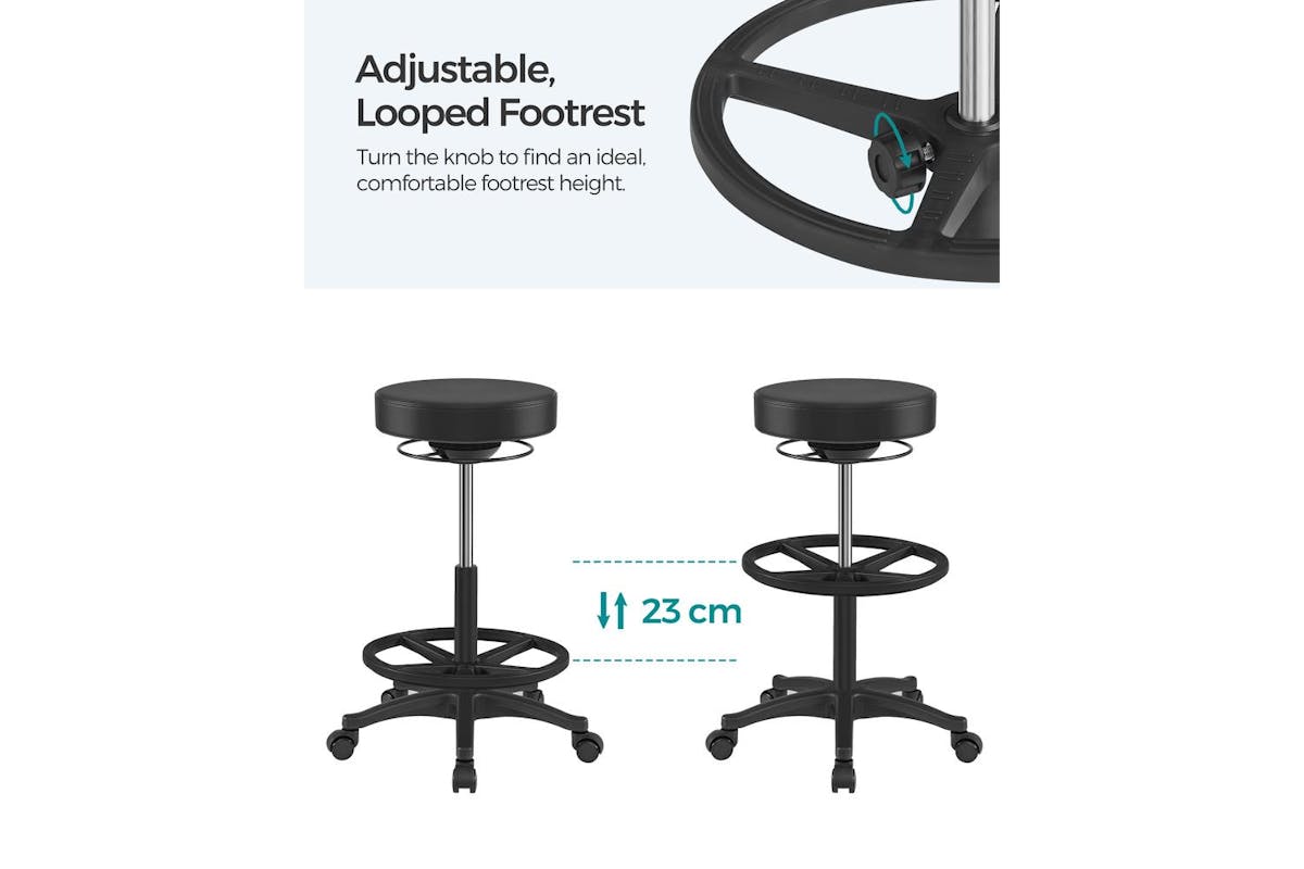 Standing Chair | Office Chair | Pu Upholstery | Adjustable Height-6