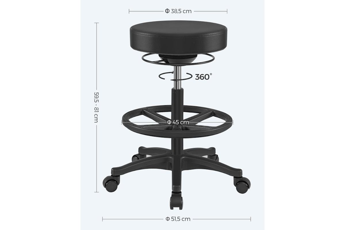 Standing Chair | Office Chair | Pu Upholstery | Adjustable Height-7