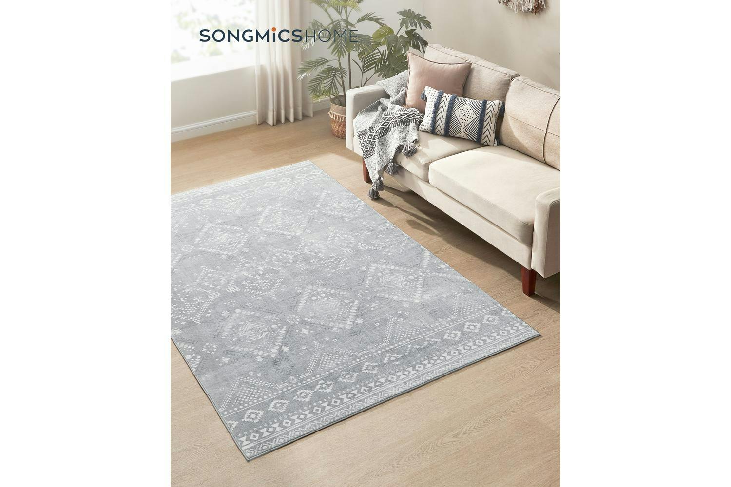 Songmics | Boho Rug | Dove Grey | 160 x 230 cm-2