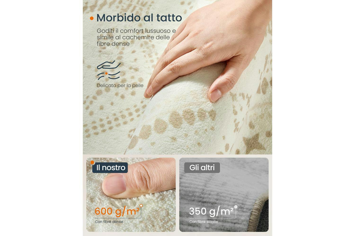 Songmics | Boho Rug | Sand Beige | 160 x 230 cm-3