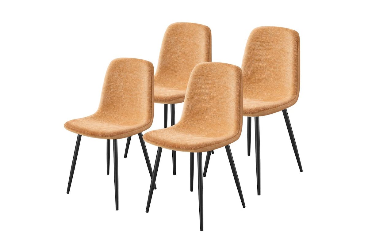 Dining Chairs | Dining Chair | Chenille Fabric And Pu | Standard Size-2