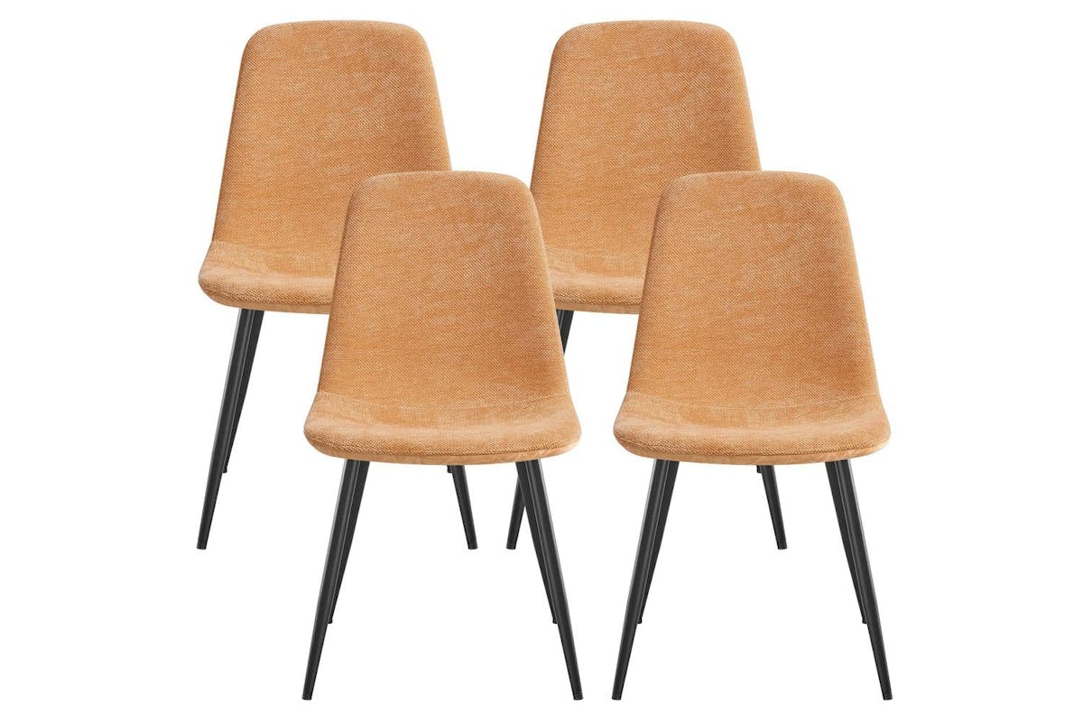 Dining Chairs | Dining Chair | Chenille Fabric And Pu | Standard Size-3