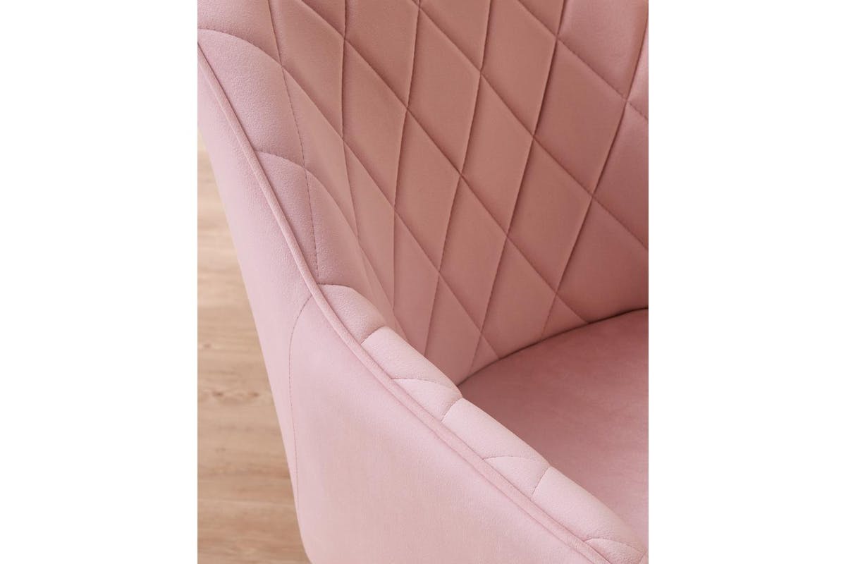 Dining Chair | Dining Chair | Velvet | Pastel Pink-7