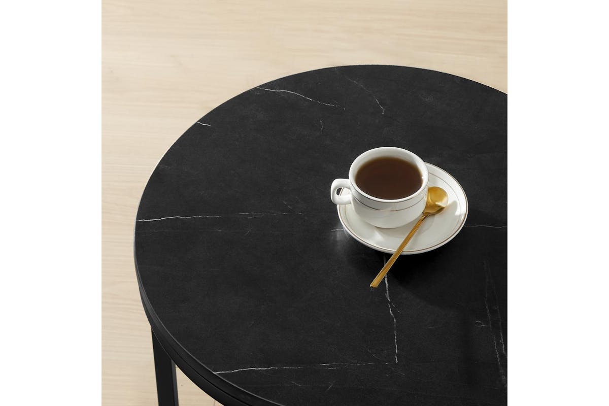 Side Table | Side Table | Marble Black-ink Black | 45 X 55 Cm-6