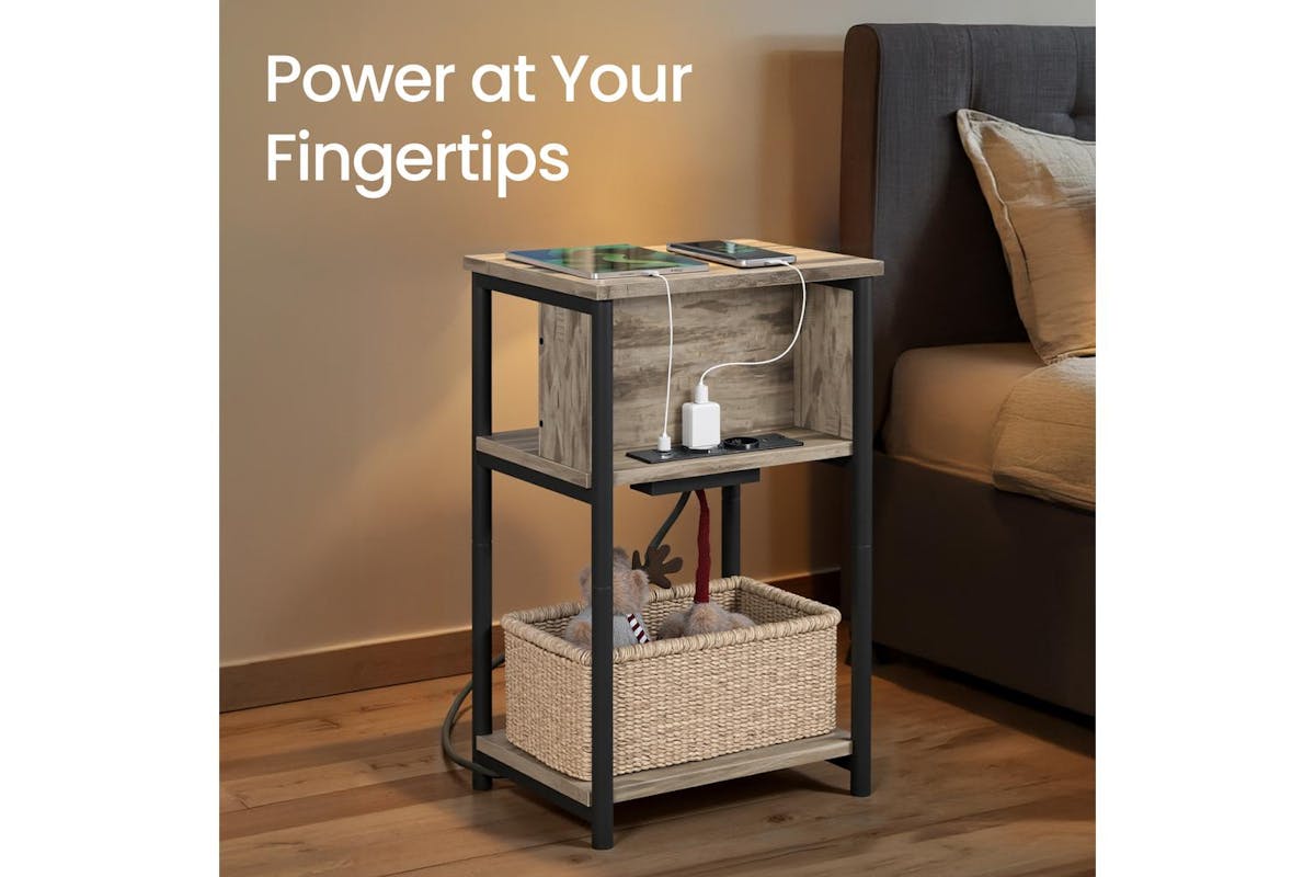 Vasagle End Table | Side Table | Particleboard And Steel | 30 X 34 X 58 Cm-4
