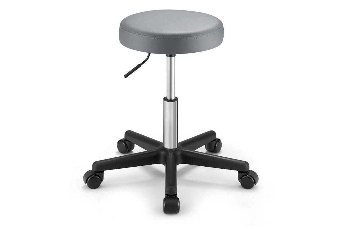 Songmics Bar Stool With Wheels | Faux Leather | Height Adjustable