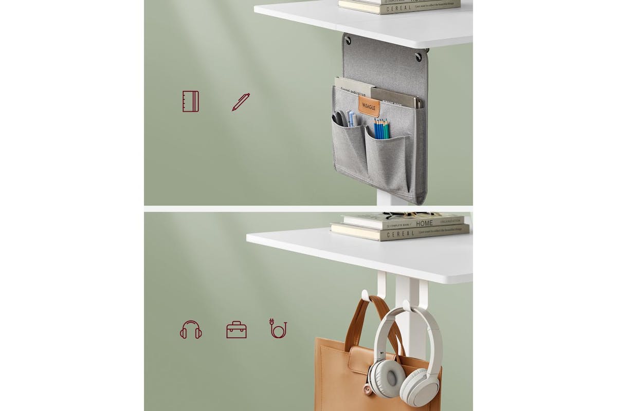 Vasagle Standing Desk | Height Adjustable | Steel Frame | 120cm-5