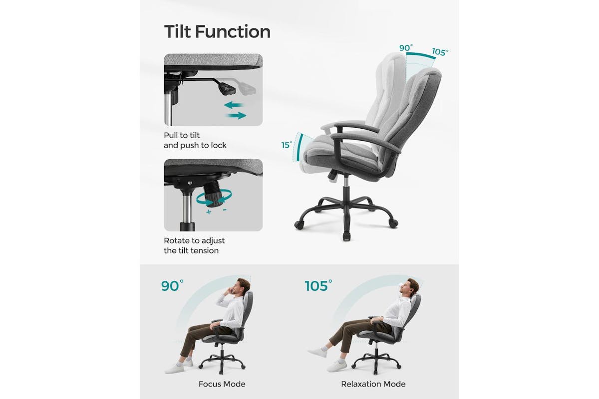 Office Chair | Office Chair | Pu Leather | Adjustable Height-6