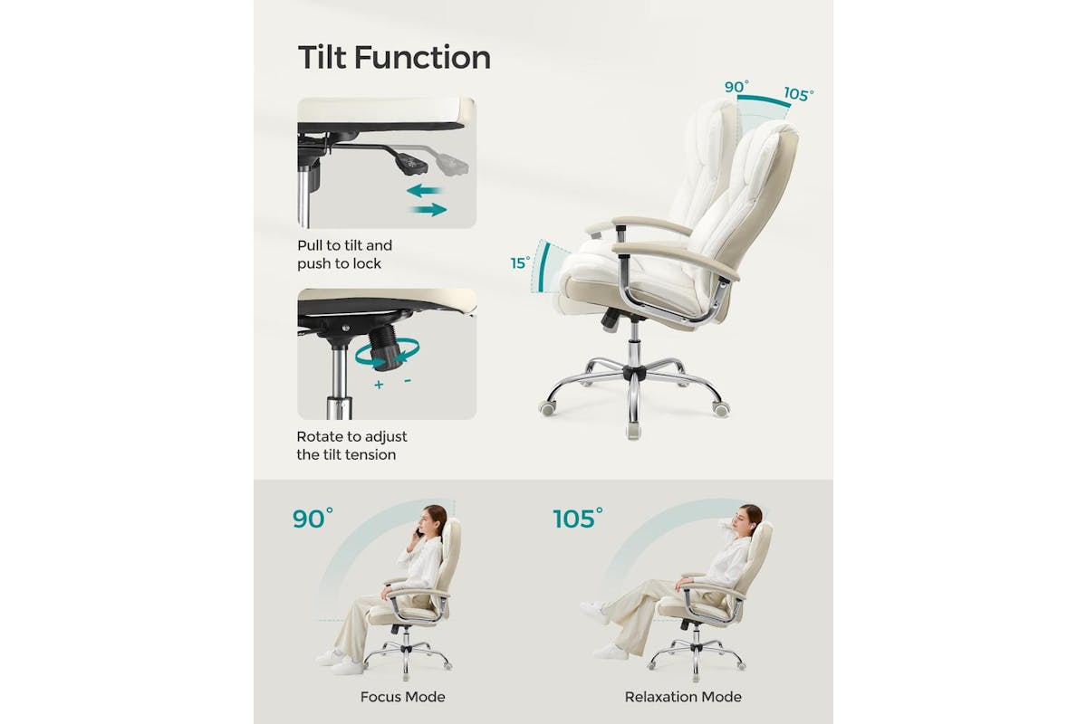 Office Chair | Office Chair | Pu Leather | Adjustable Height-6