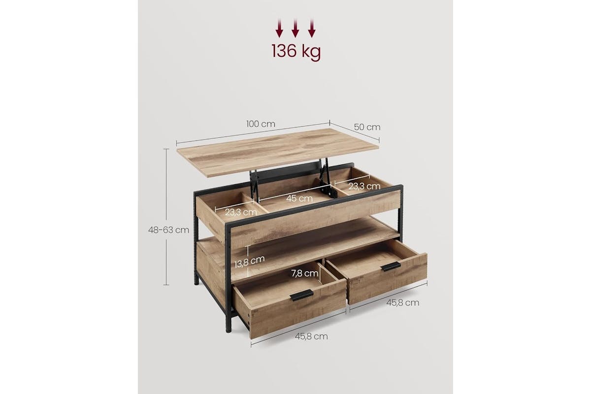 Tv Stand | Tv Unit | Alloy Steel & Engineered Wood | 58 Inch-4