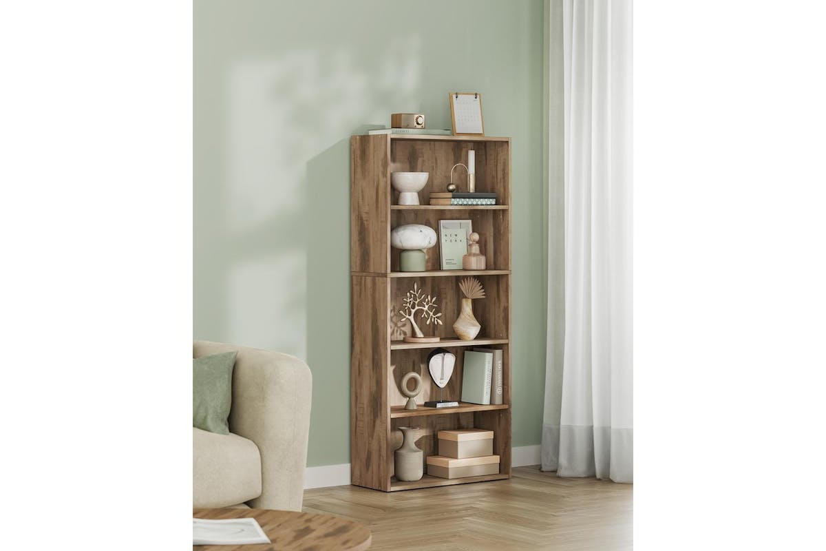 Vasagle Bookcase | Open Storage Shelf | Particleboard | 24 X 60 X 134.2 Cm-3