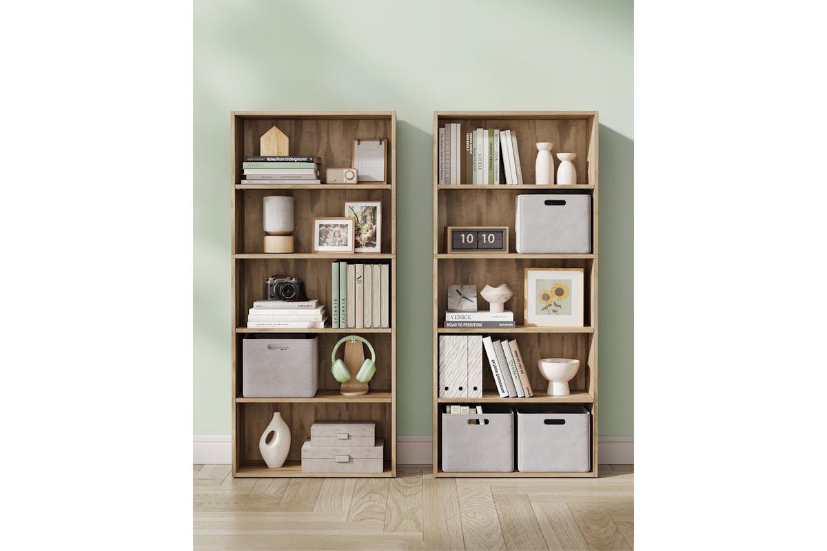 Vasagle Bookcase | Open Storage Shelf | Particleboard | 24 X 60 X 134.2 Cm-4