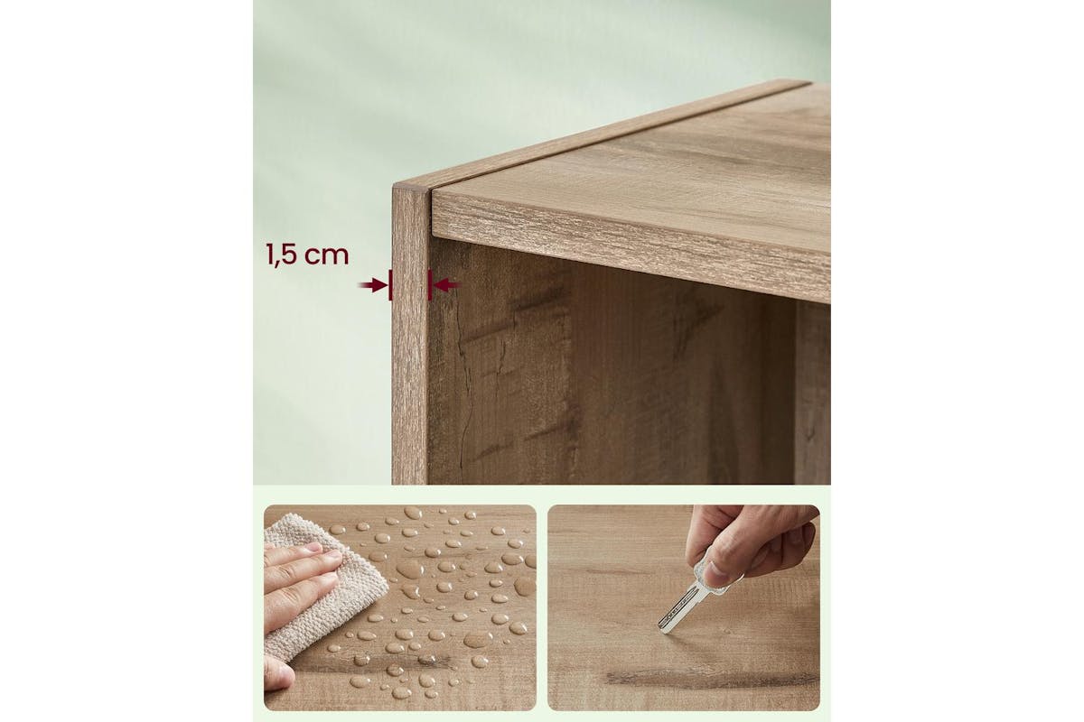Vasagle Bookcase | Open Storage Shelf | Particleboard | 24 X 60 X 134.2 Cm-7