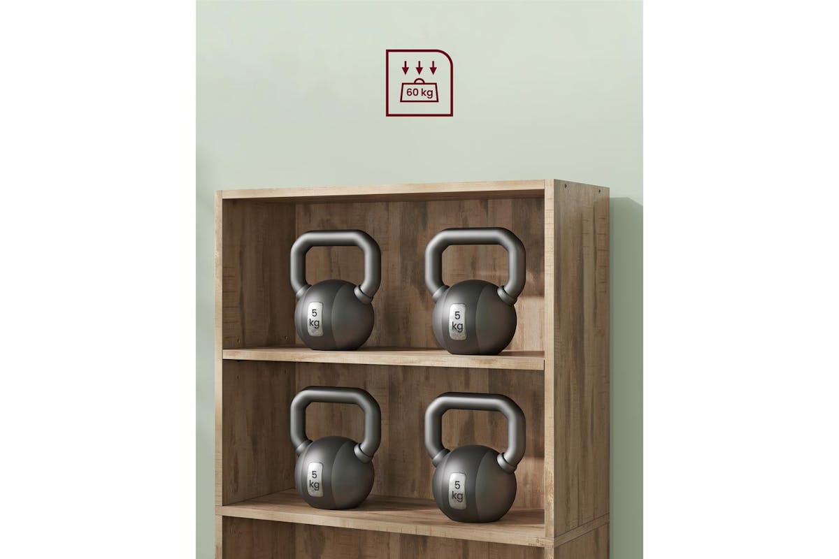 Vasagle Bookcase | Open Storage Shelf | Particleboard | 24 X 60 X 134.2 Cm-8
